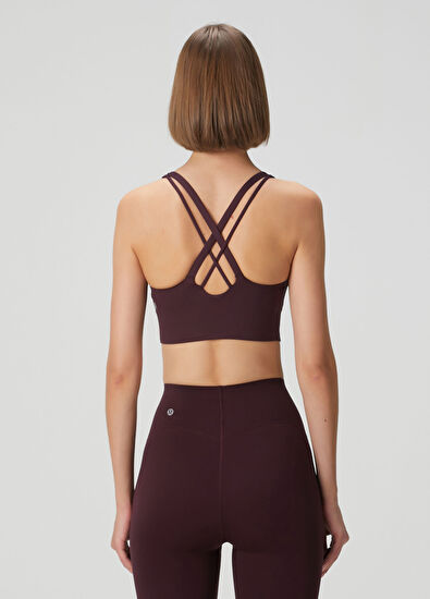 lululemon Energy Longline Black Sports Bra Evolve - 4