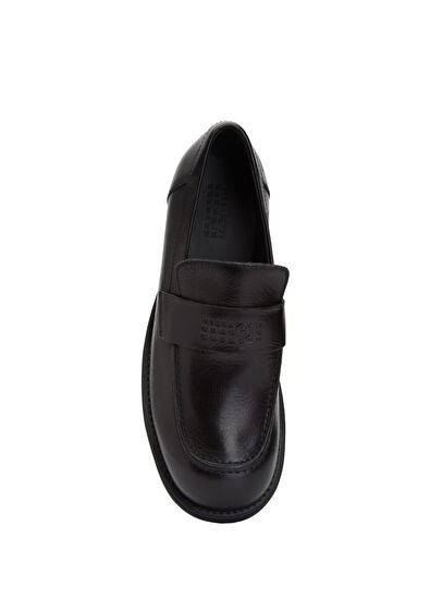 MM6 Maison Margiela Black Men's Leather Loafer - 4