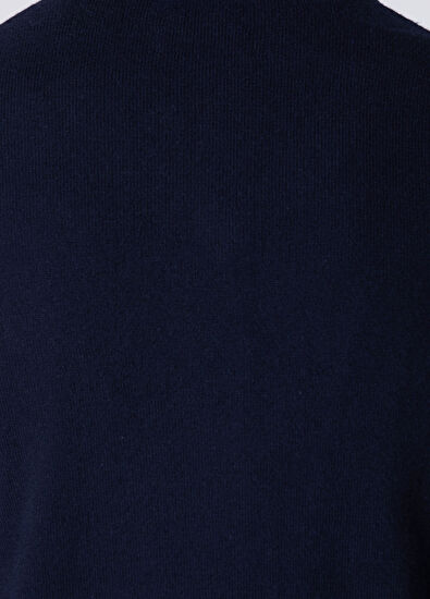 Beymen Club Navy V-Neck Cotton Cashmere Blend Sweater - 7