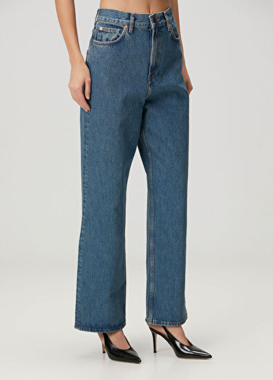 Wardrobe Nyc Blue Wide Leg Jeans - 3