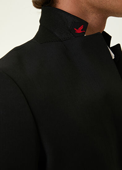 Beymen Club Drop 6 Siyah Klasik İnce Yün Takım Elbise - 6