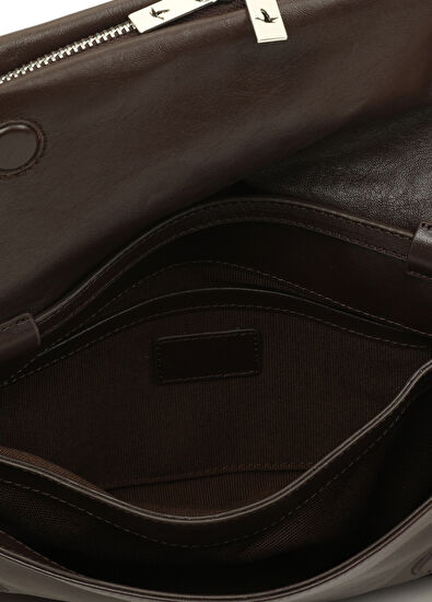 Beymen Club Kahverengi Kadın Deri El Portföyü - 5