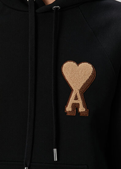 Siyah Kapüşonlu Sweatshirt - Görsel 7