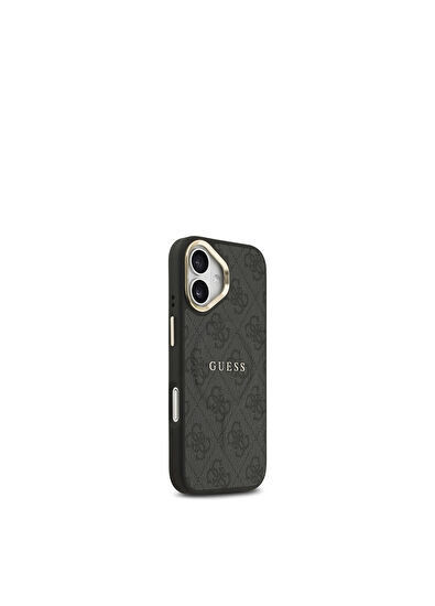 Guess IPhone 17 4G Desenli PU Deri Gold Logolu Magsafe Uyumlu Telefon 