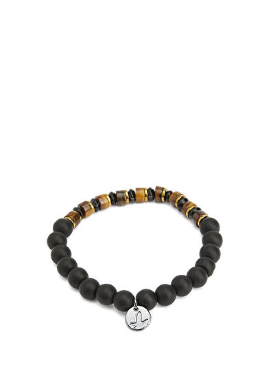 Beymen Club Siyah Doğal Taşlı Erkek Bileklik - 3