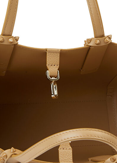 Christian Louboutin Cabata Mini Taba Kadın Deri Çanta - 5