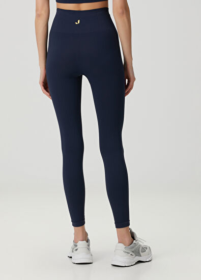 Jerf Holly Navy Blue Honeycomb Patterned Leggings - 4