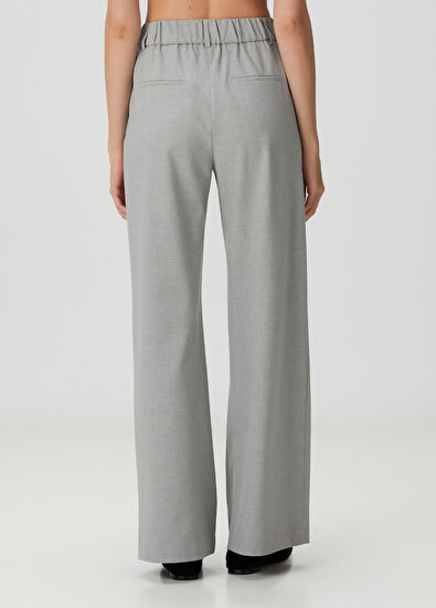 Beymen Club Gri Geniş Paça Pantolon - 4