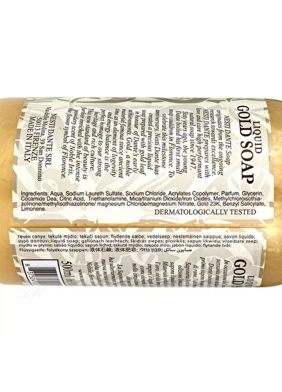 Nesti Dante Luxury Gold Shine Vegan Care Liquid Soap 500 ml - 5