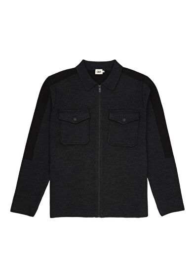 Beymen Club Anthracite Wool Knit Jacket - 7