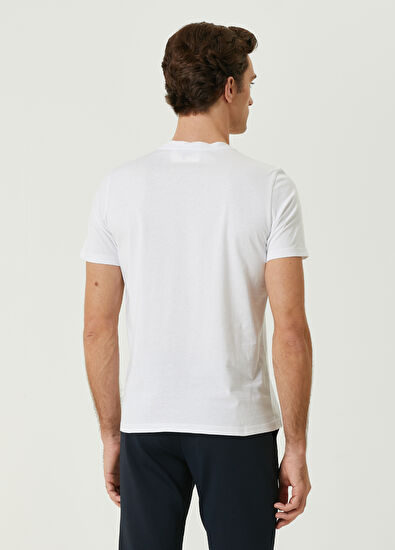Beymen Club Beyaz Palmiye Baskılı T-shirt - 5