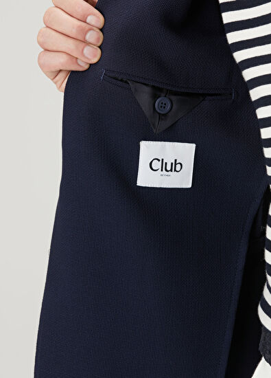 Beymen Club Lacivert İnce Yün Crepe Blazer Ceket - 10