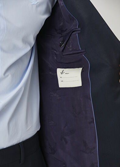 Beymen Club Drop 6 Lacivert Klasik İnce Yün Takım Elbise - 11