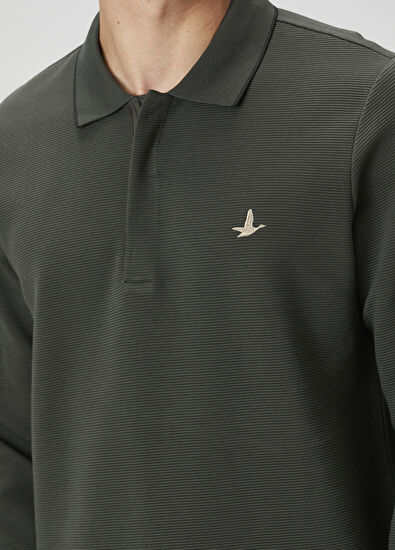 Beymen Club Comfort Fit Haki Polo Sweatshirt - 6