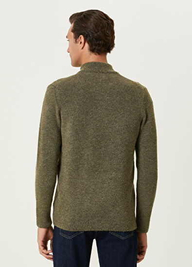 Beymen Club Yeşil Yakası Fermuarlı Kazak - 5