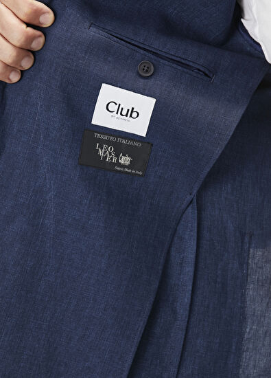 Beymen Club Navy Blue Linen Jacket - 10