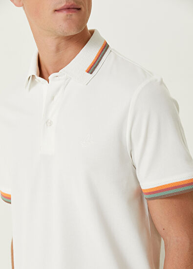 Beymen Club Comfort Fit Beyaz Polo Yaka T-shirt - 6