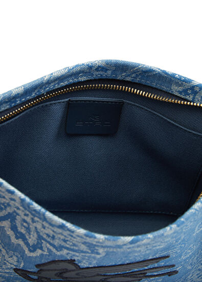 Mavi Etnik Desenli Kadın El Portföyü - Görsel 6
