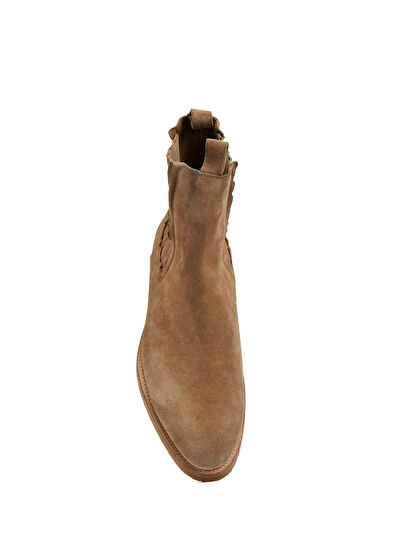 Golden Goose Chelsea Bej Erkek Deri Bot - 4