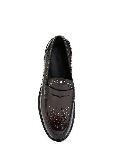 Beymen Club Bordo Kadın Deri Loafer - 4