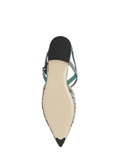Fendi Mavi Logo Desenli Babet - 5