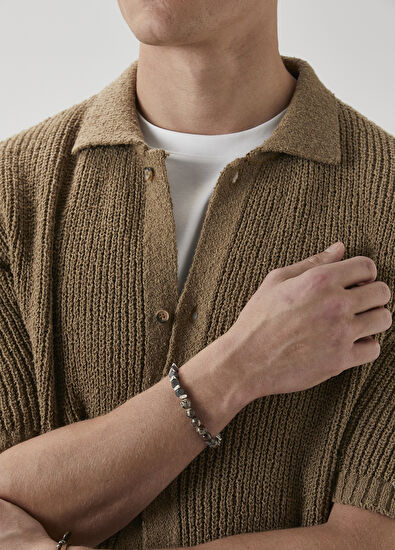 Beymen Club Kahverengi Doğal Taşlı Erkek Bileklik - 5