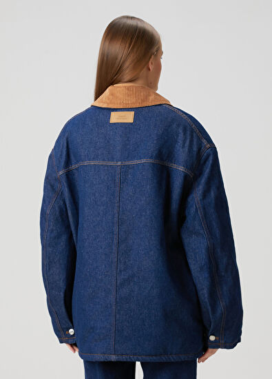 Ami Paris Lacivert Denim Ceket - 4