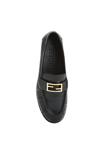 Fendi Black Women's Leather Loafer - 4