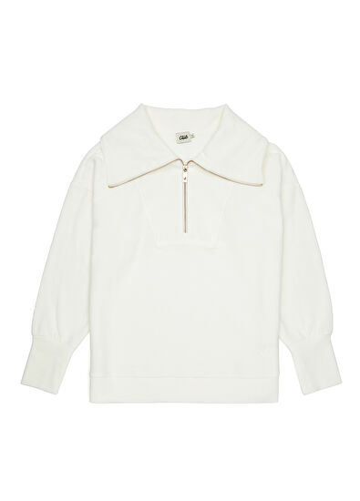Beymen Club Ecru Oversize Sweatshirt - 7