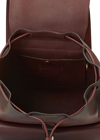 Coach Crosby Bordo Kadın Deri Sırt Çantası - 5