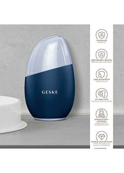 Geske Cool & Warm Face Massager Lacivert Soğutma ve Isıtmalı Yüz Masaj Aleti  - 6
