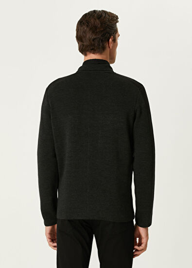 Beymen Club Anthracite Wool Knit Jacket - 5