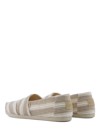 Toms Alpargata Classic Natural Metallic Stripe Kadın Espadril - 3