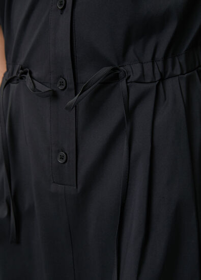 Beymen Club Black Crystal Logo Long Shirt Dress - 7