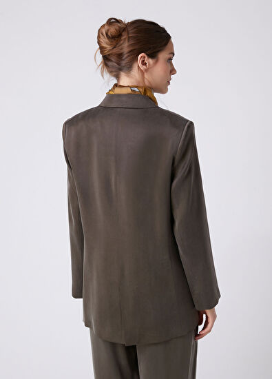 Beymen Club Khaki Cupro Blazer - 5