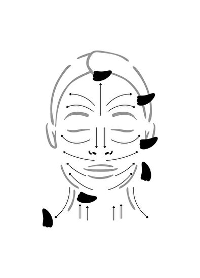 Lonjevite Kanat Şekilli Siyah Obsidyen Gua Sha - 3