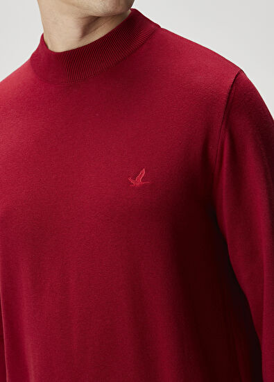 Beymen Club Bordo Yarım Balıkçı Yaka Kazak - 5