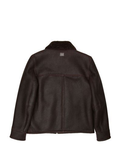 Beymen Club Koyu Kahverengi Shearling Yaka Deri Mont - 6