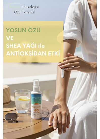 Dermosion Sun Cream Yosun Ekstraktlı Mineral Filtre SPF50+ Güneş Kremi 100 ml - 5
