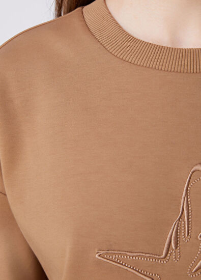 Beymen Club Camel Logo Embroidered Sweatshirt - 7