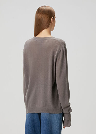 Aya Muse Gray Wool Sweater - 4