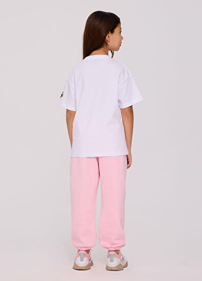 Iceberg Beyaz Baskılı Kısa Kollu Kız Çocuk T-shirt - 7