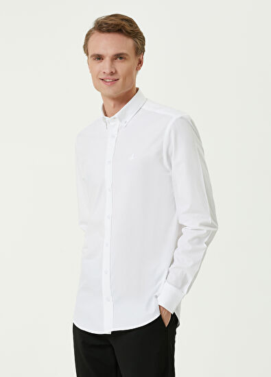 Beymen Club Slim Fit Beyaz Gömlek - 3
