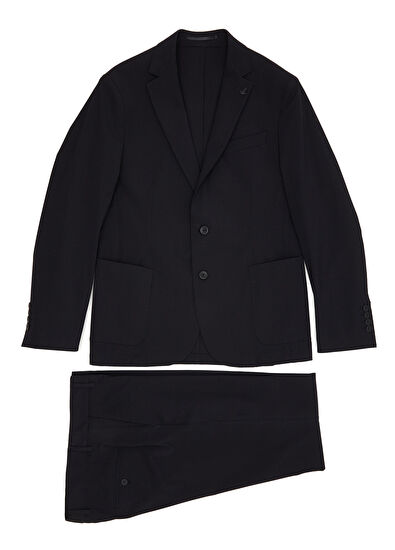Beymen Club Slim Fit Black Wicking Textured Suit - 11