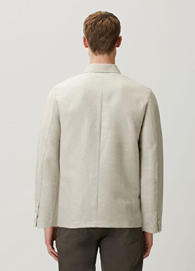 Moorer Beige Wool Jacket - 4