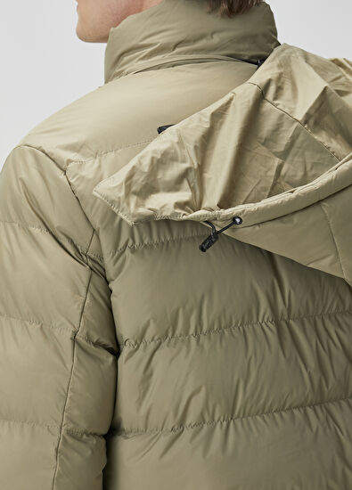 Beymen Club Haki Kapüşonlu Puff Mont - 6