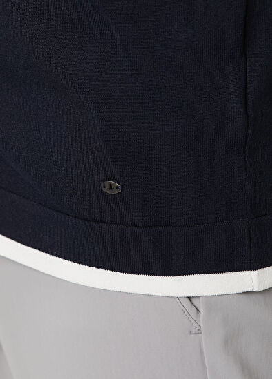 Beymen Club Navy Blue Short Sleeve Knit Shirt - 7