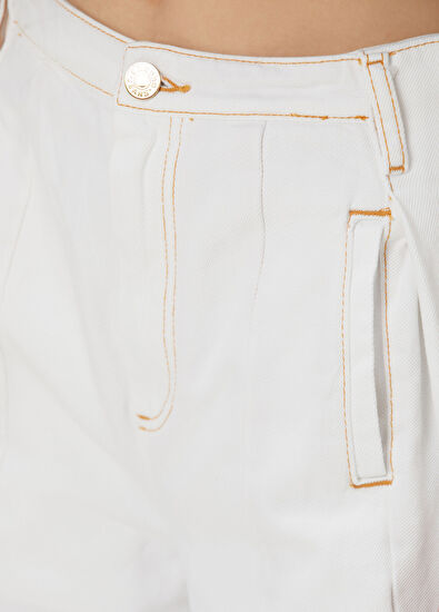 Sandro Everly White Wide Leg Jeans - 5