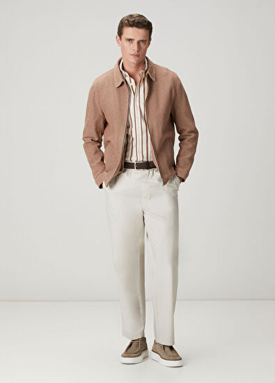 Beymen Club Kahverengi Pudra Örgü Görünümlü Ceket - 3