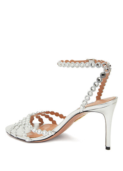 Tequila Silver Kadın Deri Sandalet - Görsel 4